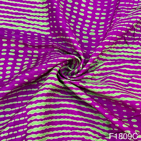 Printed Opara Silk Fabric-F1809